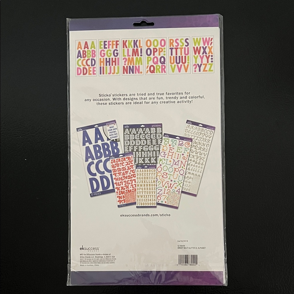 Sticker Alphabet Set - Multicolor by - Picture 2 of 4
